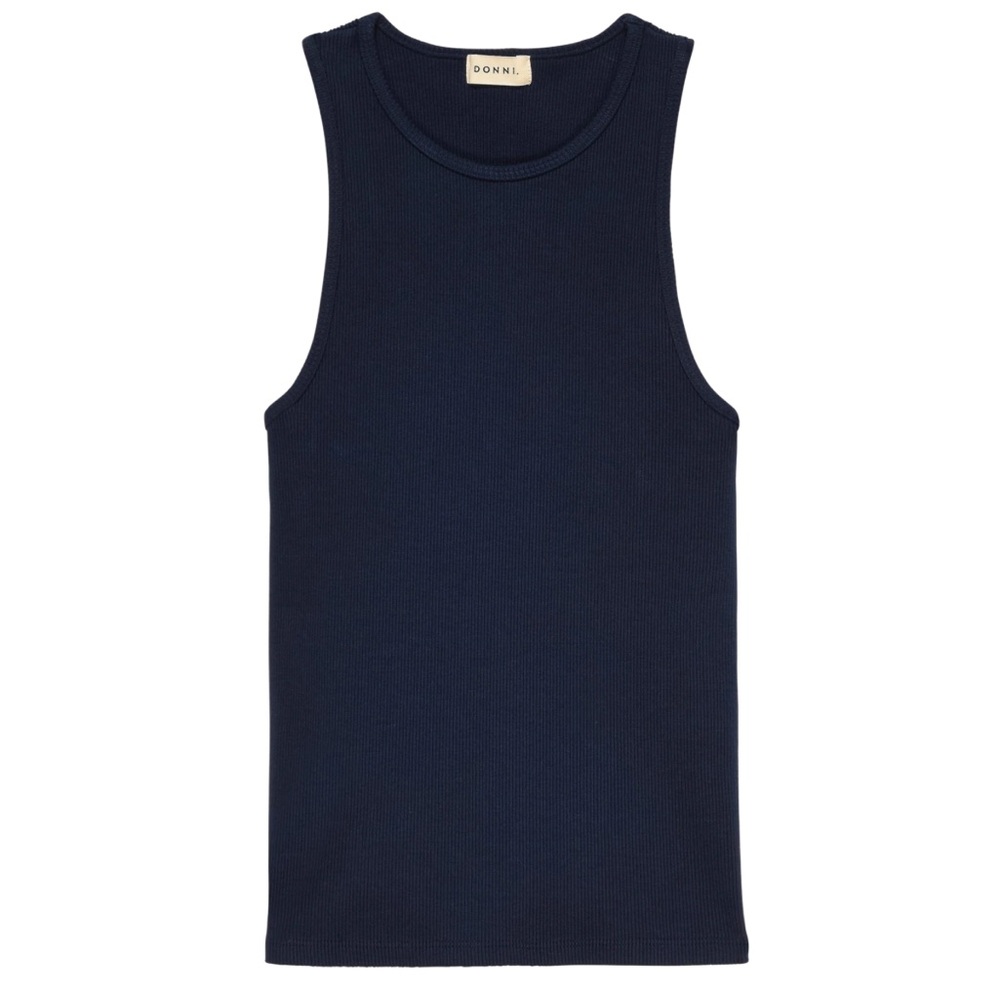 DONNI Ribbed Tank - Black - Picture 2 of 7